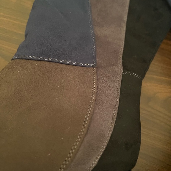 Ashley Stewart multi color suede like boots size 9W. - Picture 2 of 4